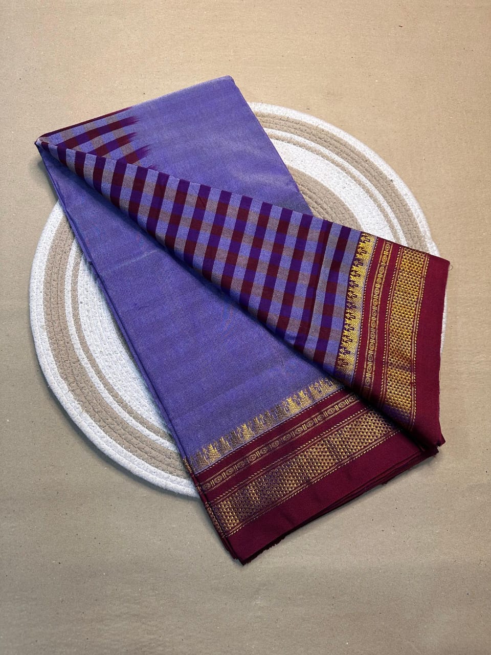 light purple and maroon tana patali pallu catlon pallu light purple and maroon tana patali pallu catlon pallu