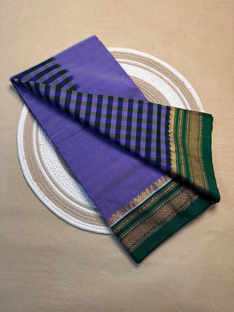 grey and dark green tana patali pallu catlon pallu grey and dark green tana patali pallu catlon pallu