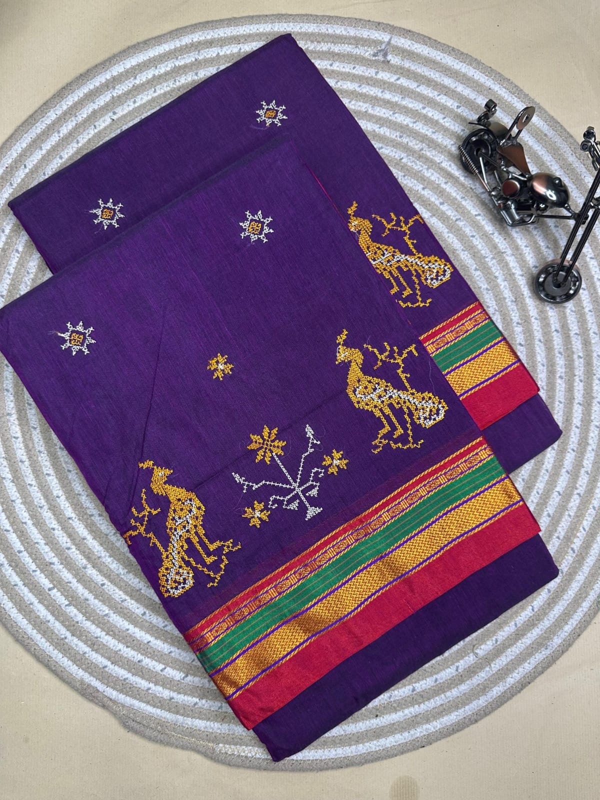 purple ilkal kasuti saree pallu patti pallu purple ilkal kasuti saree pallu patti pallu