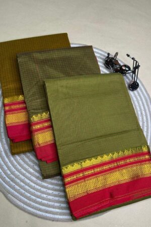 henna tana kaddi checks silk pallu saree | ikatra